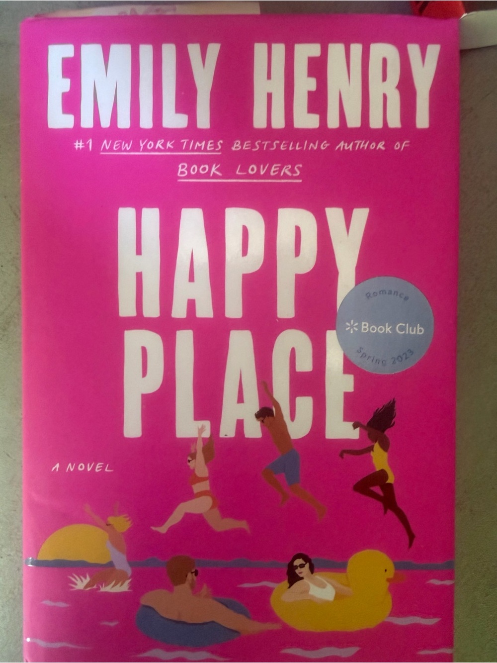 Original Penguin Hot Pink Paperback Back Cover with Yellow Accent